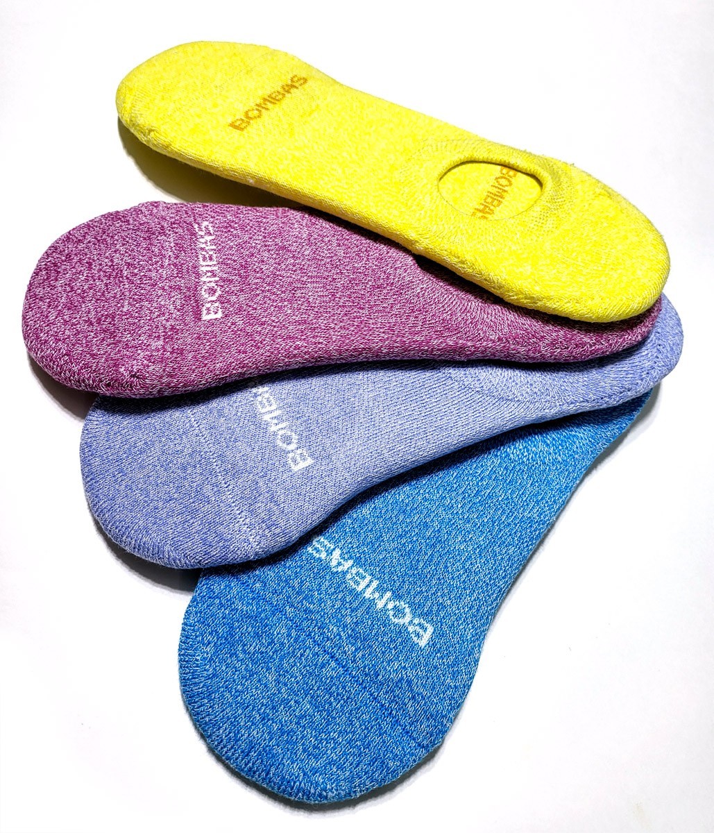 4-Pack (4 pairs) Bombas Mixed BRIGHTS Cushioned No Show Socks ~ Women\'s Medium 4-Pack (4 pairs) Bombas Mixed BRIGHTS Cushioned No Show Socks ~ Women\'s Medium