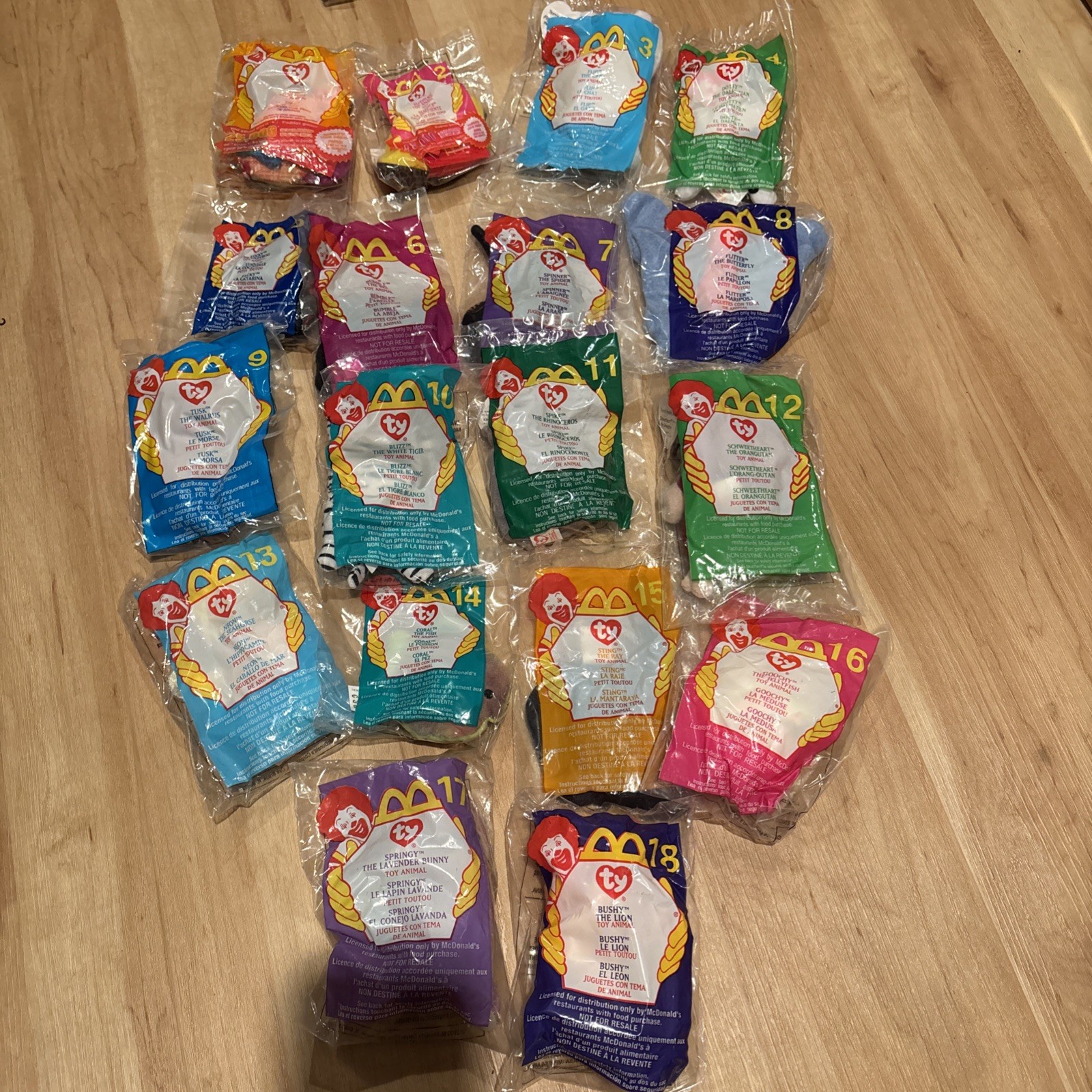 Ty Teenie Beanie Babies – Complete McDonald’s 2000 Happy Meal Set of 18 – Sealed Ty Teenie Beanie Babies – Complete McDonald’s 2000 Happy Meal Set of 18 – Sealed