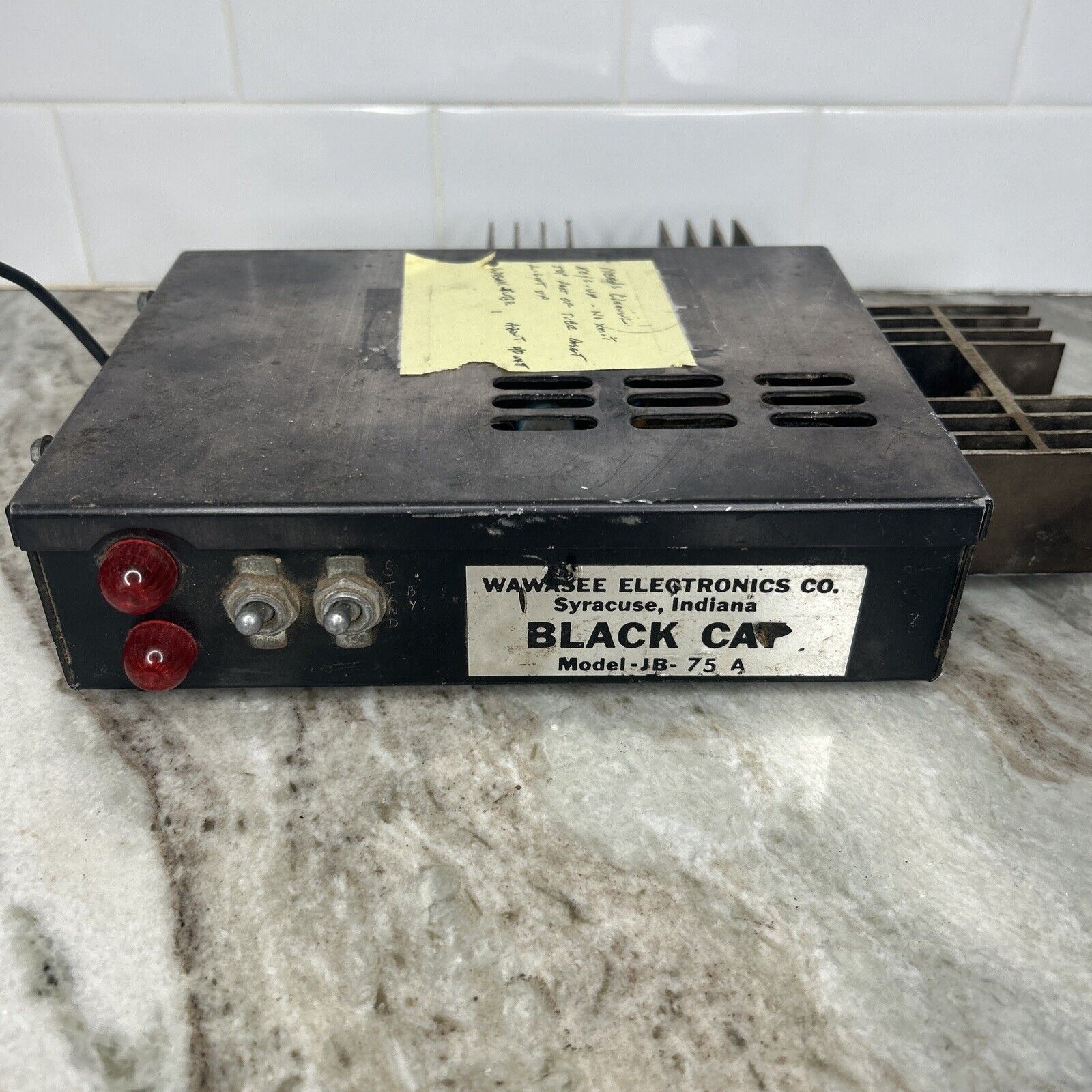 Wawassee Electronics Amplifier Black Cat Model JB-75A