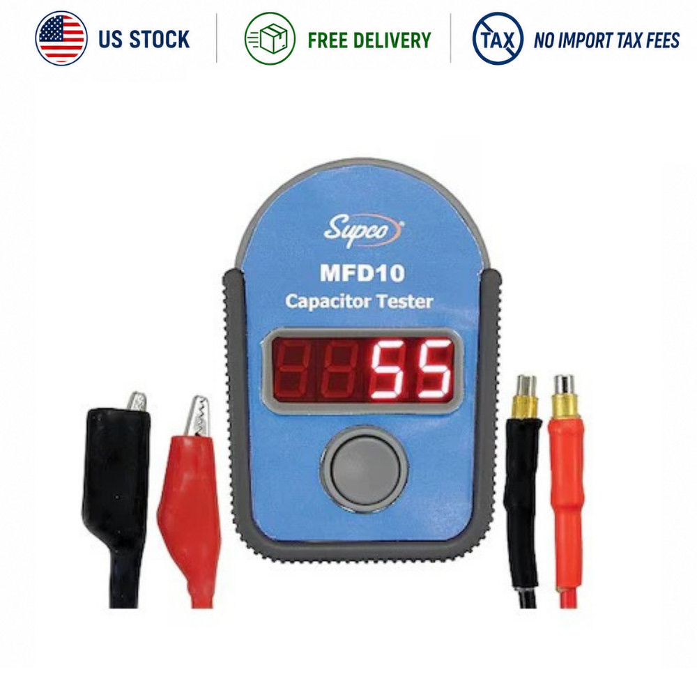 Supco Mfd10 Capacitor Tester, Digital Display, Cat I