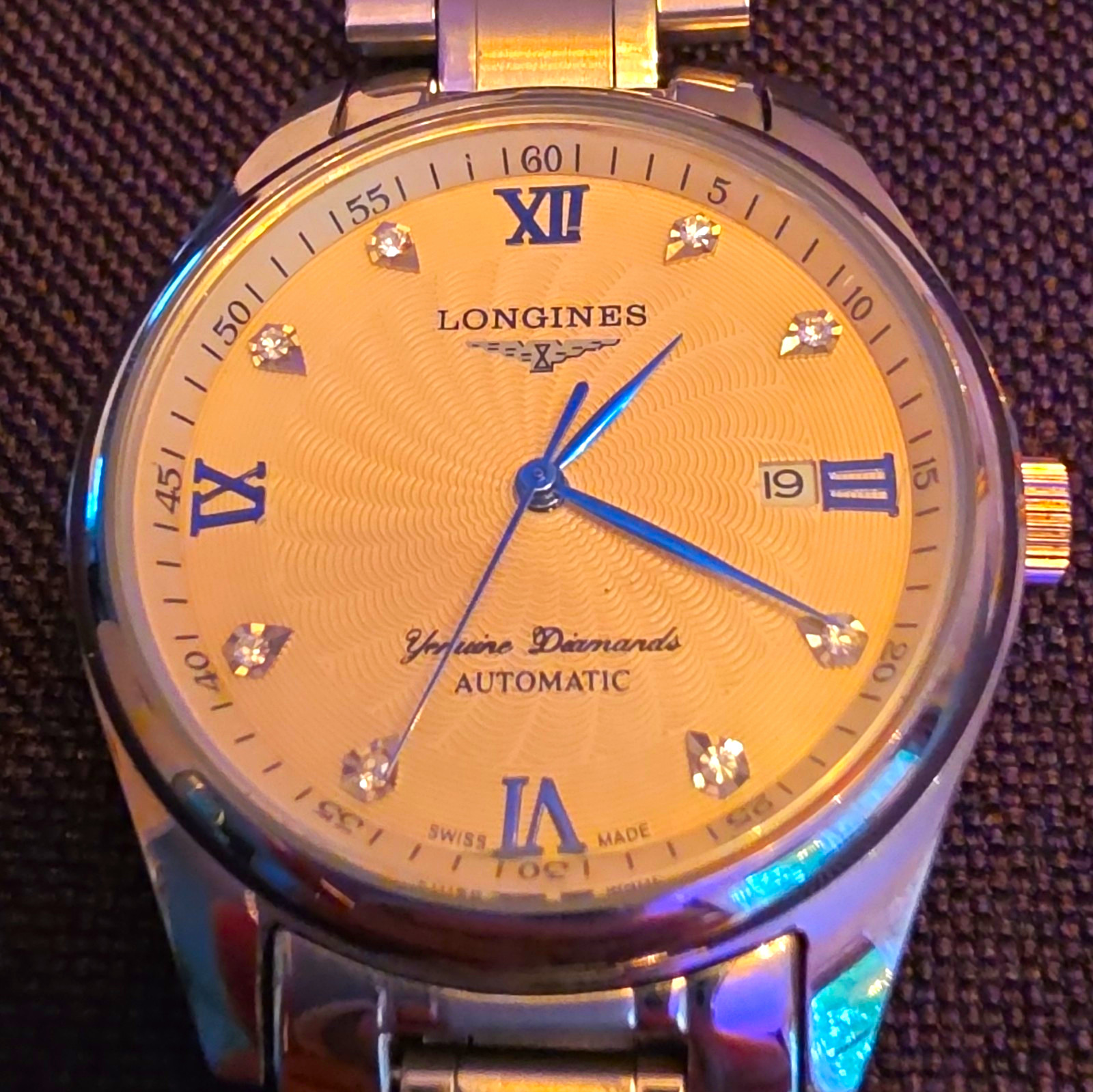 Longines Master Collection Stainless Steel - Needs winding stem repair Longines Master Collection Stainless Steel - Needs winding stem repair