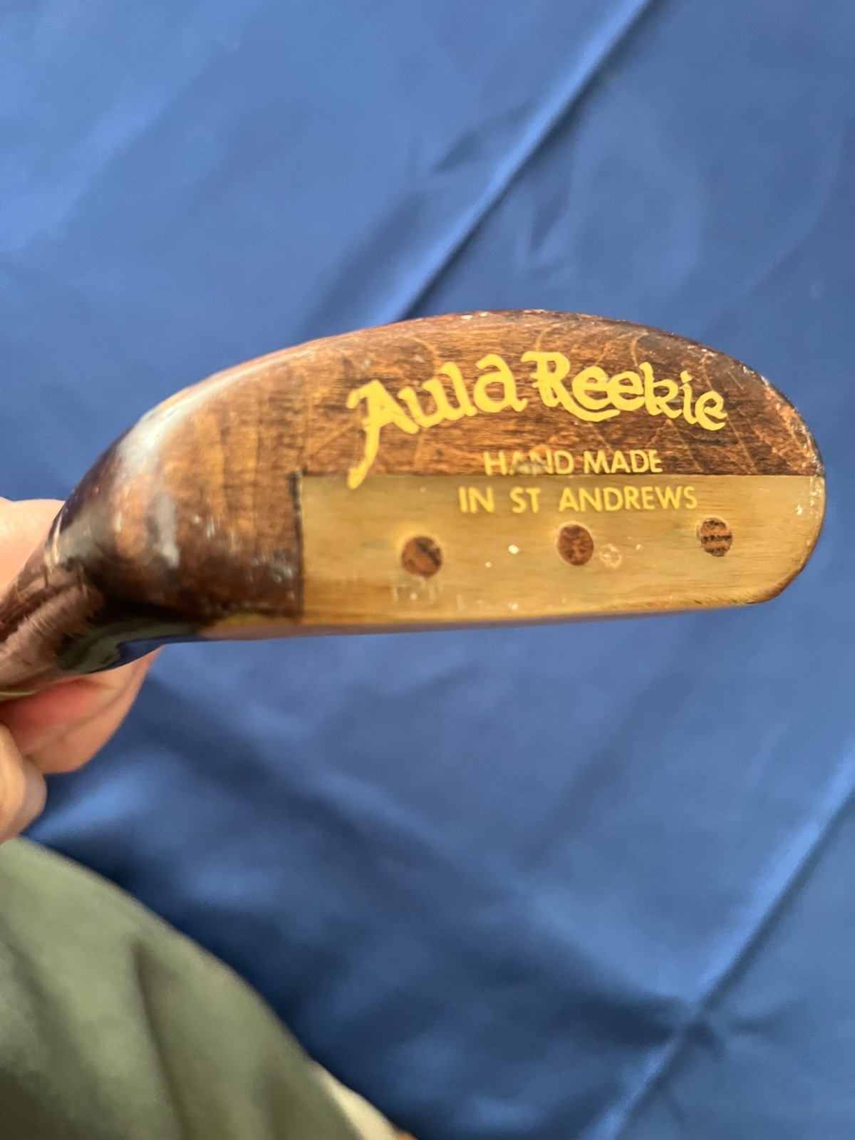 St Andrews Aula Reekie Wooden Shaft Golf Putter RH 35.5 Inches Made In Scotland St Andrews Aula Reekie Wooden Shaft Golf Putter RH 35.5 Inches Made In Scotland