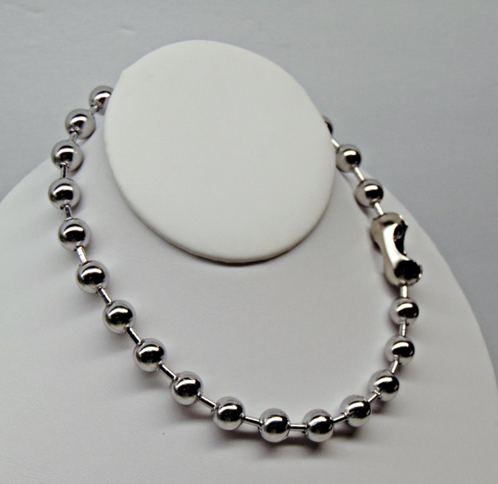 Large 10mm Stainless Steel Ball Chain Necklace Choker ~ Biker Goth Grunge Urban