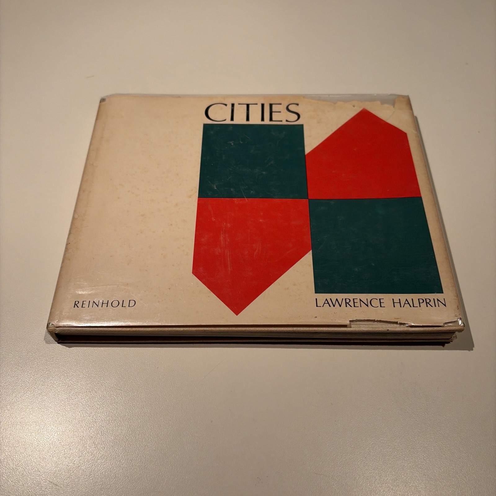 Cities Lawrence Halprin 1963 First Edition HC DJ VG+ Reinhold Urban Planning