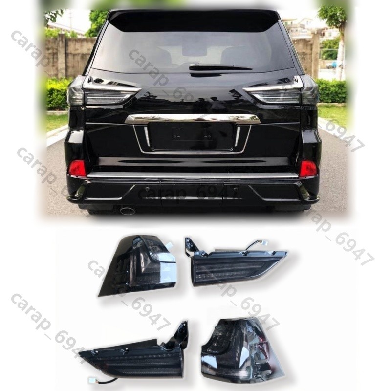 1Set For Lexus LX570 2016-2021 LED Smoked Black Lens Rear Tail Lights Assembly 1Set For Lexus LX570 2016-2021 LED Smoked Black Lens Rear Tail Lights Assembly