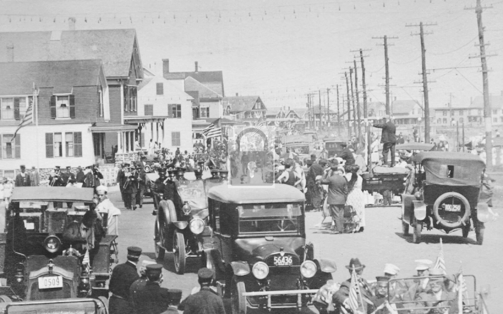 Auto Parade Carnival Cars Hampton New Hampshire NH - Reprint Auto Parade Carnival Cars Hampton New Hampshire NH - Reprint