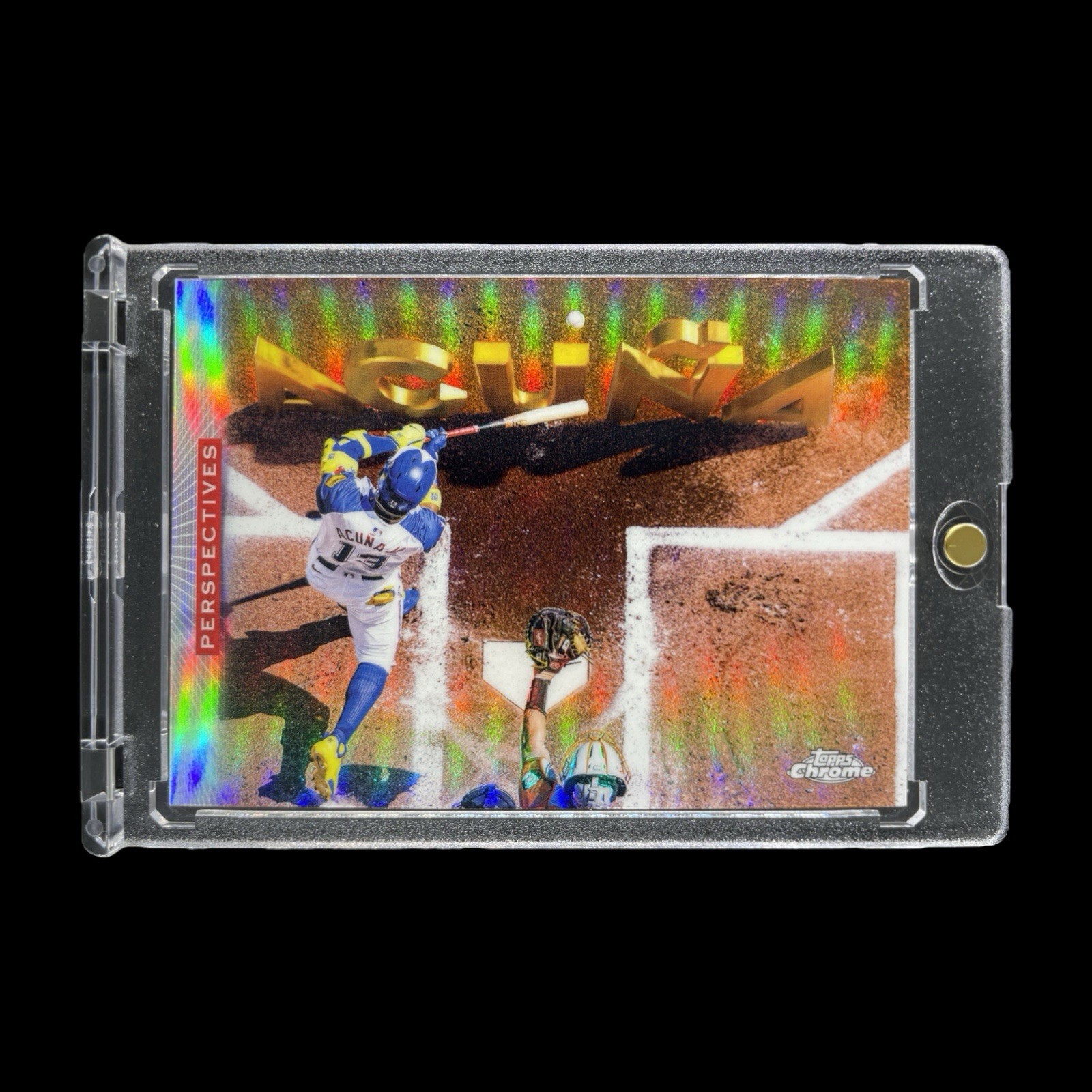 RONALD ACUNA JR. PERSPECTIVE REFRACTOR GOLD LETTER 2026 Topps Chrome - Braves