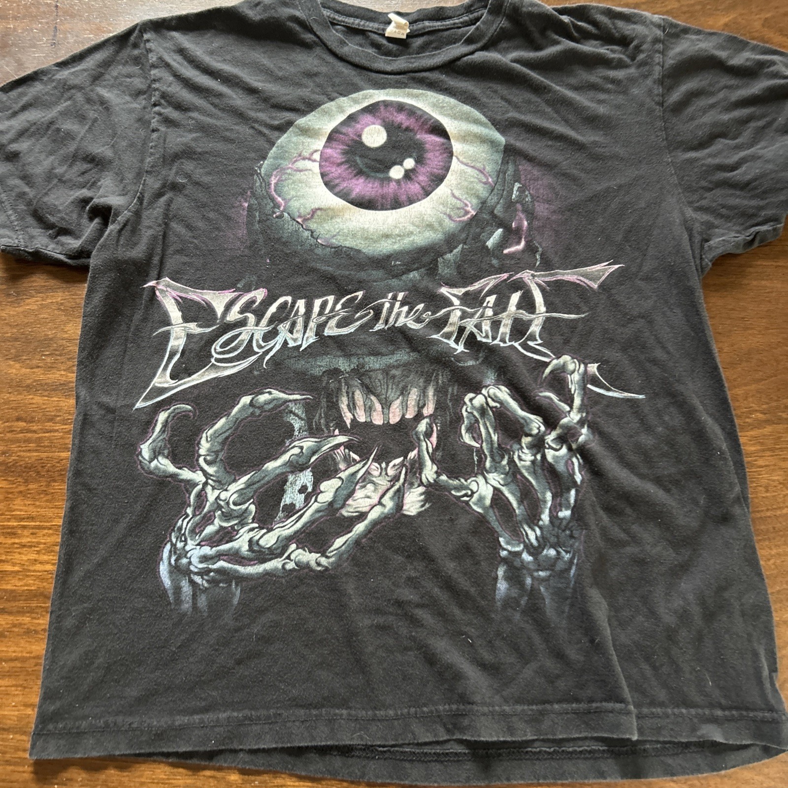 Escape The Fate Eye Shirt Grunge Heavy Wear Large 