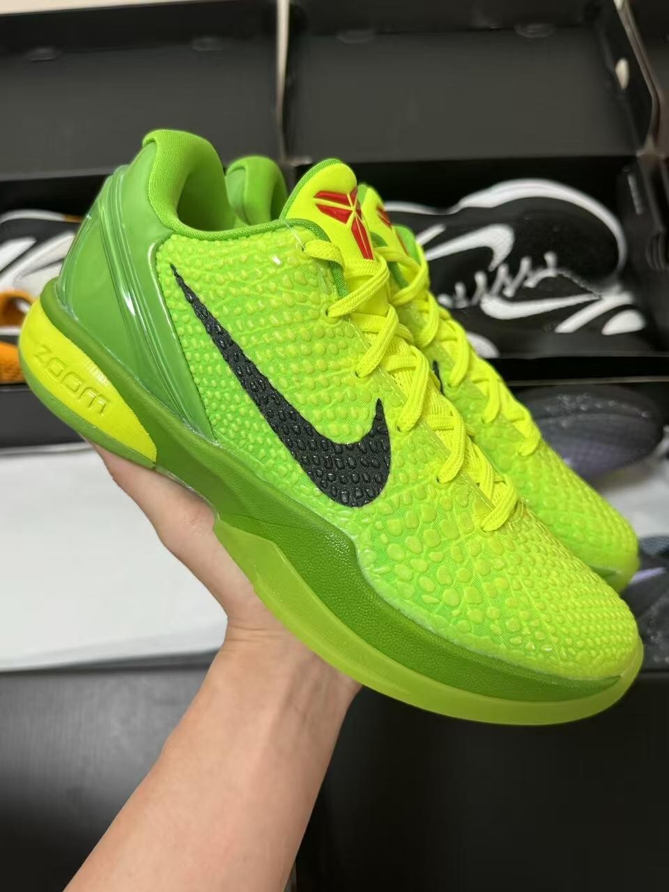 CW2190-300 Nike Kobe 6 Protro “Grinch” Men New Performance basketball shoes CW2190-300 Nike Kobe 6 Protro “Grinch” Men New Performance basketball shoes