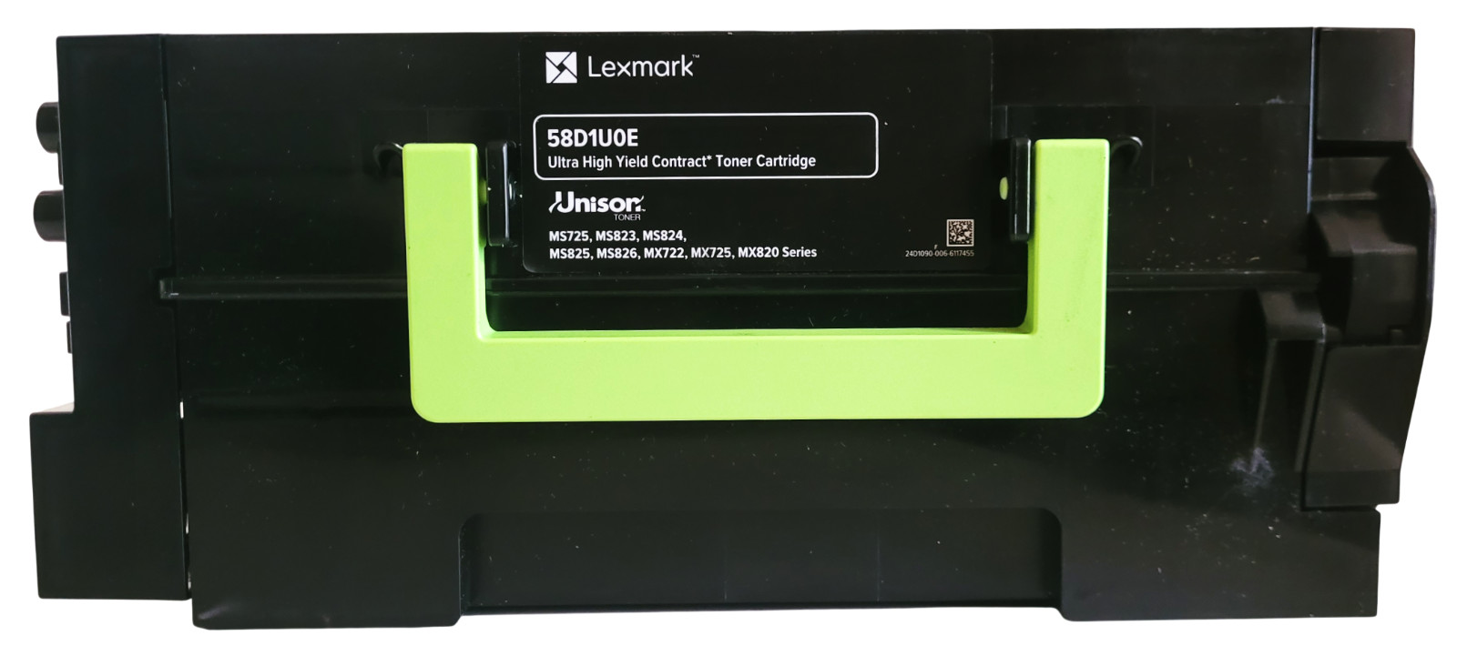 Lexmark 58D1U0E Black Ultra High Yield Toner Cartridge Without Box Ripped Bag