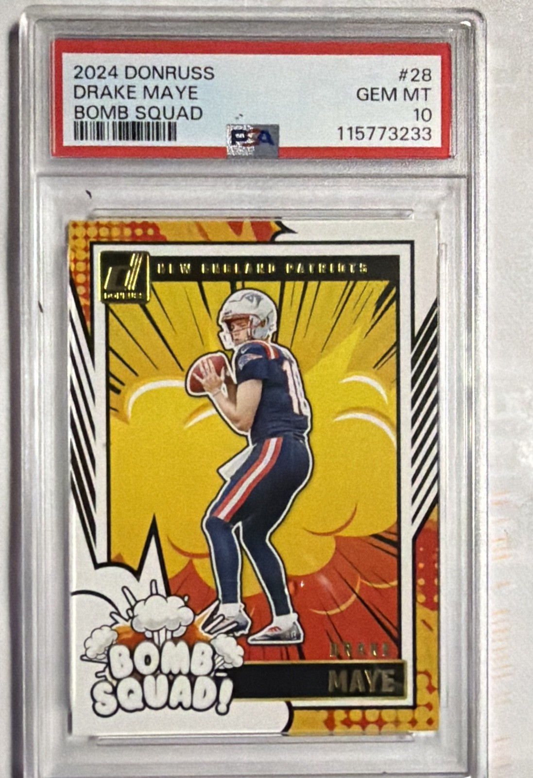 2024 Panini Donruss - Bomb Squad Drake Maye #28 (RC) 2024 Panini Donruss - Bomb Squad Drake Maye #28 (RC)