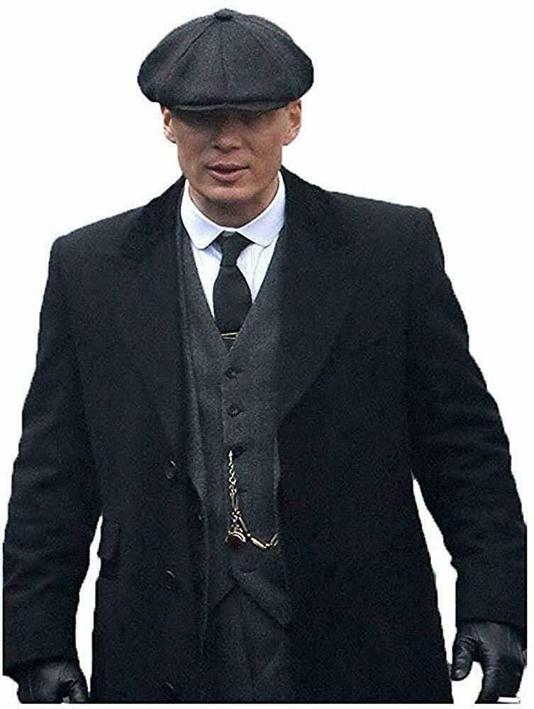 Peaky Blinders Thomas Shelby Black Wool Long Trench Coat