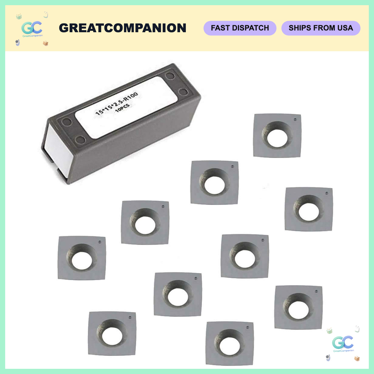 Carbide Inserts Cutters 15mm R100 4\