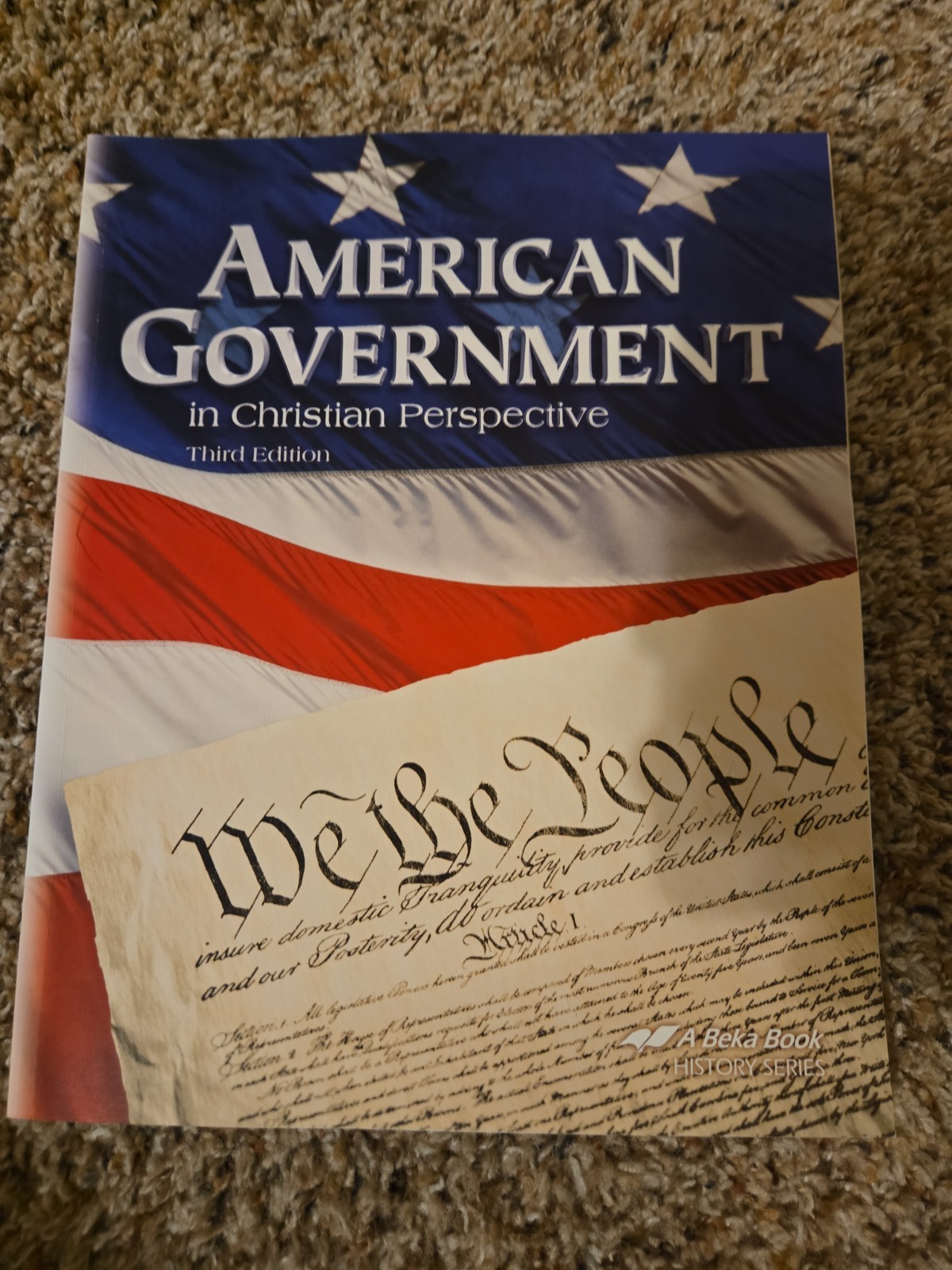 Abeka American Government in Christian Perspective  3rd Ed paperback 2012