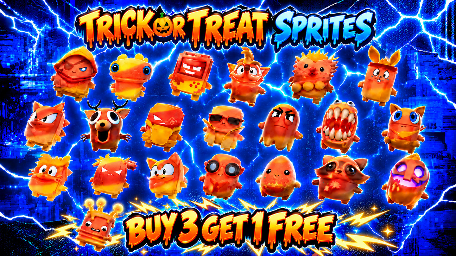 Trick or Treat Sprites Buy 3 get 1 FREE Trick or Treat Sprites Buy 3 get 1 FREE