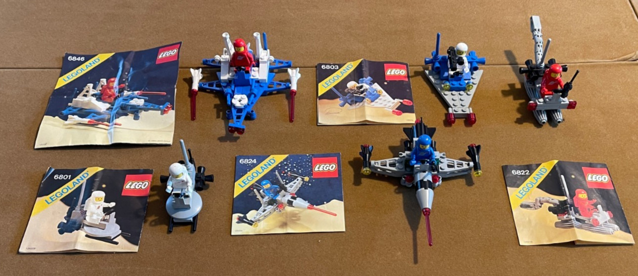 Lego Classic Space Lot 6801 6803 6822 6824 6846 Original Instructions Good-VG Lego Classic Space Lot 6801 6803 6822 6824 6846 Original Instructions Good-VG