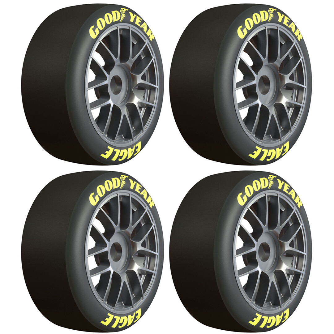 Pro-Line PRO1023311 1/7 Goodyear NASCAR Cup F/R MTD 17mm Wheels (4) : Infraction