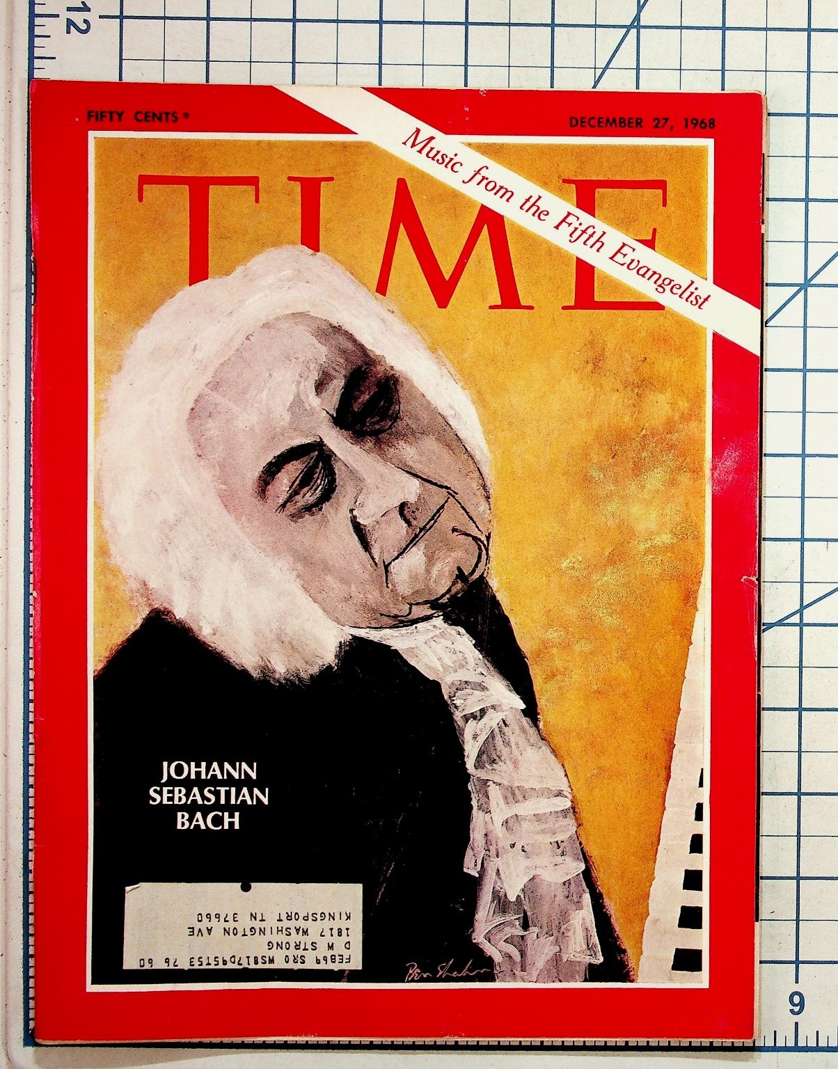 Time Magazine December 27 1968 Johann Sebastian Bach Music History