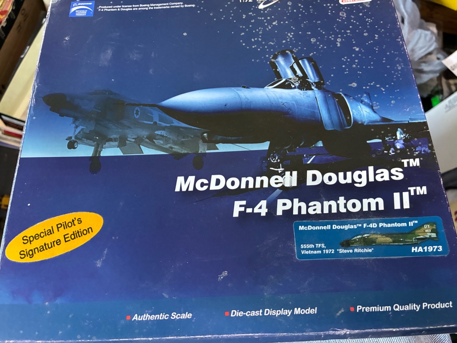 1/72 Hobby Master F4 Phantom Signature Edition Steve Ritchie 1/72 Hobby Master F4 Phantom Signature Edition Steve Ritchie