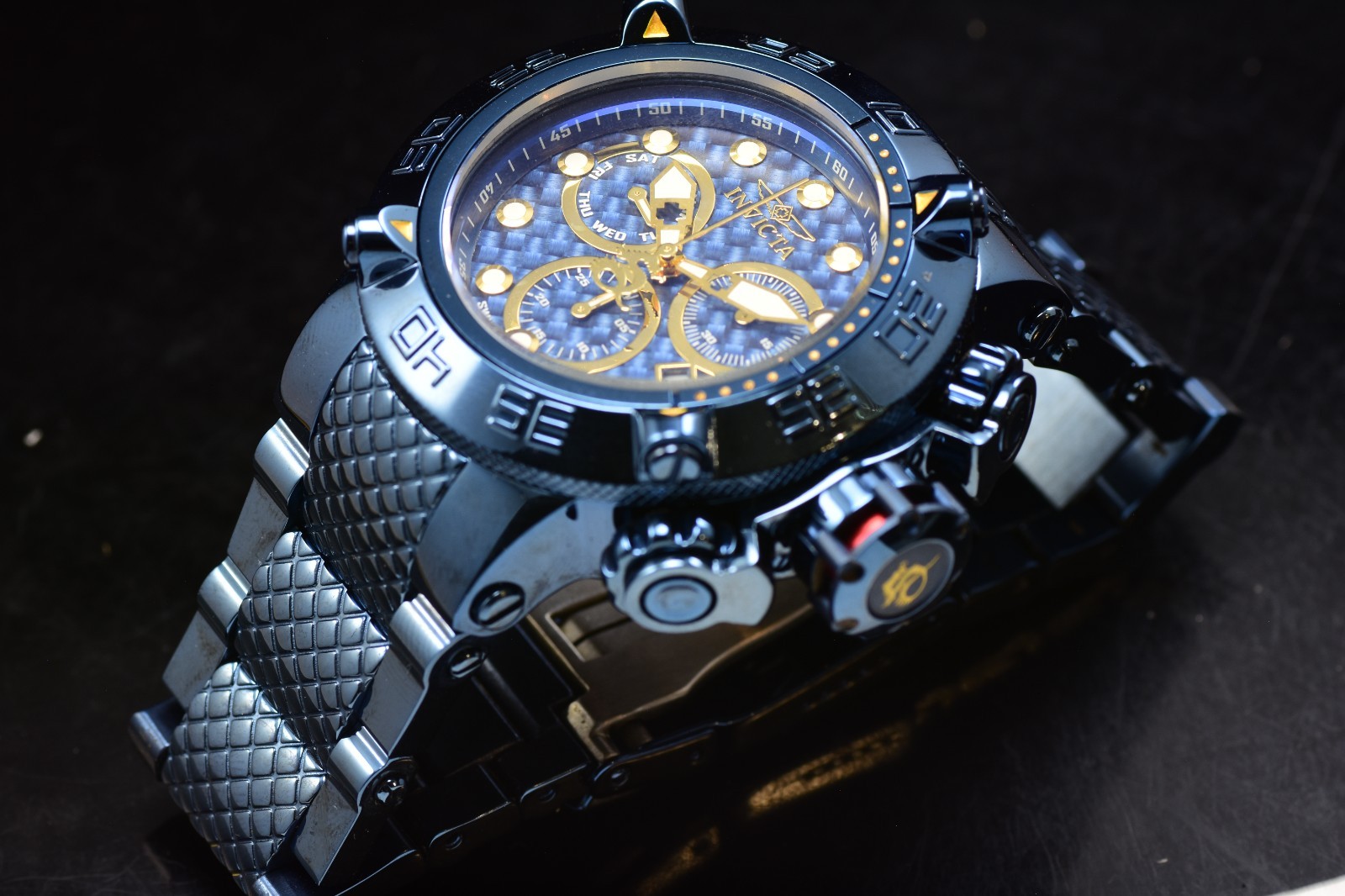 Invicta Subaqua NOMA Men's Swiss Quartz BLUE LABEL Watch 50mm Chrono SS W/R 500M