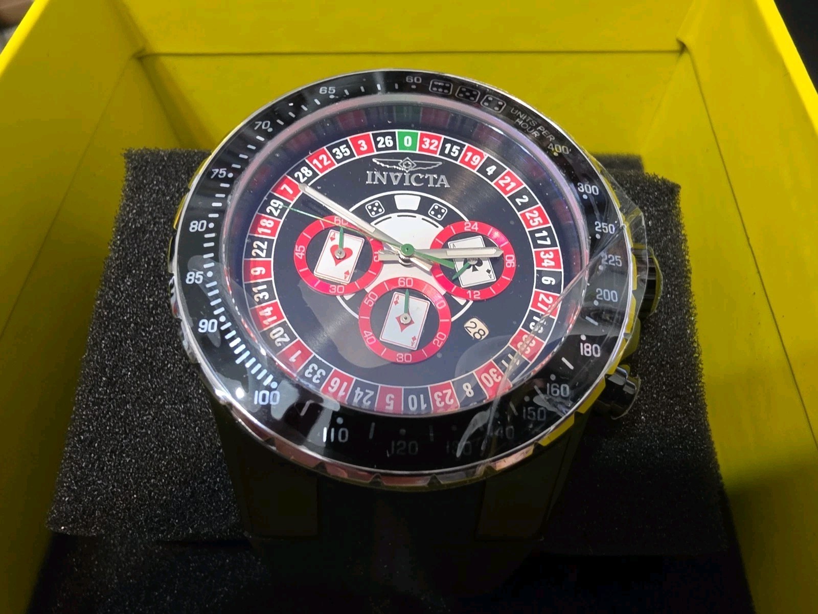 Invicta Aviator Monte Carlo Men\'s 50mm Chronograph Watch Roulette 49849 NIB $279 Invicta Aviator Monte Carlo Men\'s 50mm Chronograph Watch Roulette 49849 NIB $279