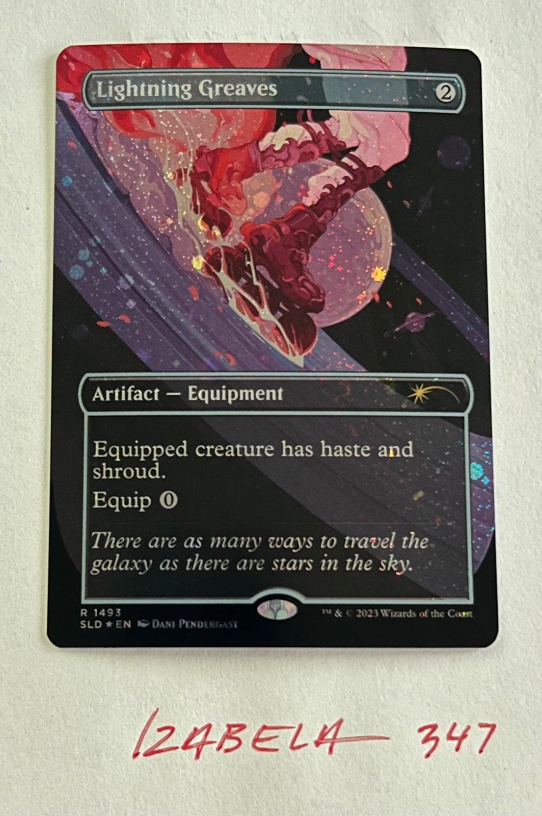 MTG Lightning Greaves GALAXY FOIL Secret Lair Drop Series  R#1493 NM/M