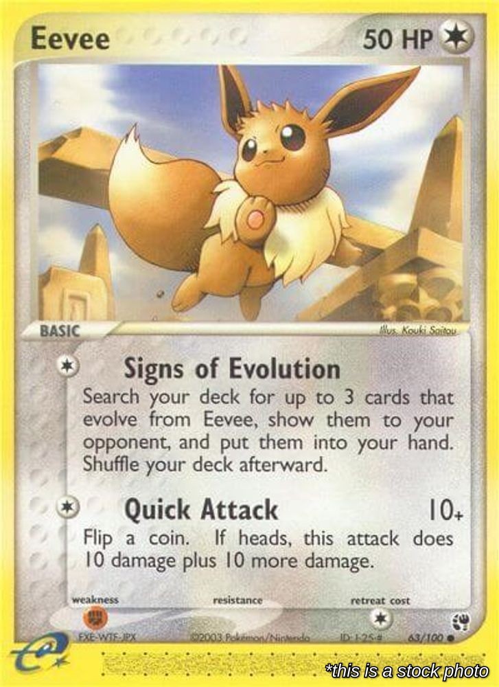 Eevee 63/100 SS Pokemon MP