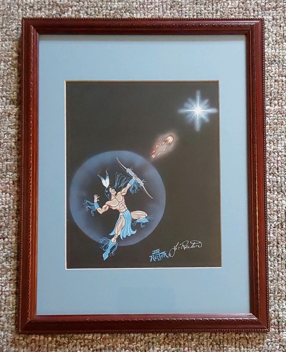 Vintage Joe Rector Limited Edition Signed Print Native American Indian Art Rare Vintage Joe Rector Limited Edition Signed Print Native American Indian Art Rare
