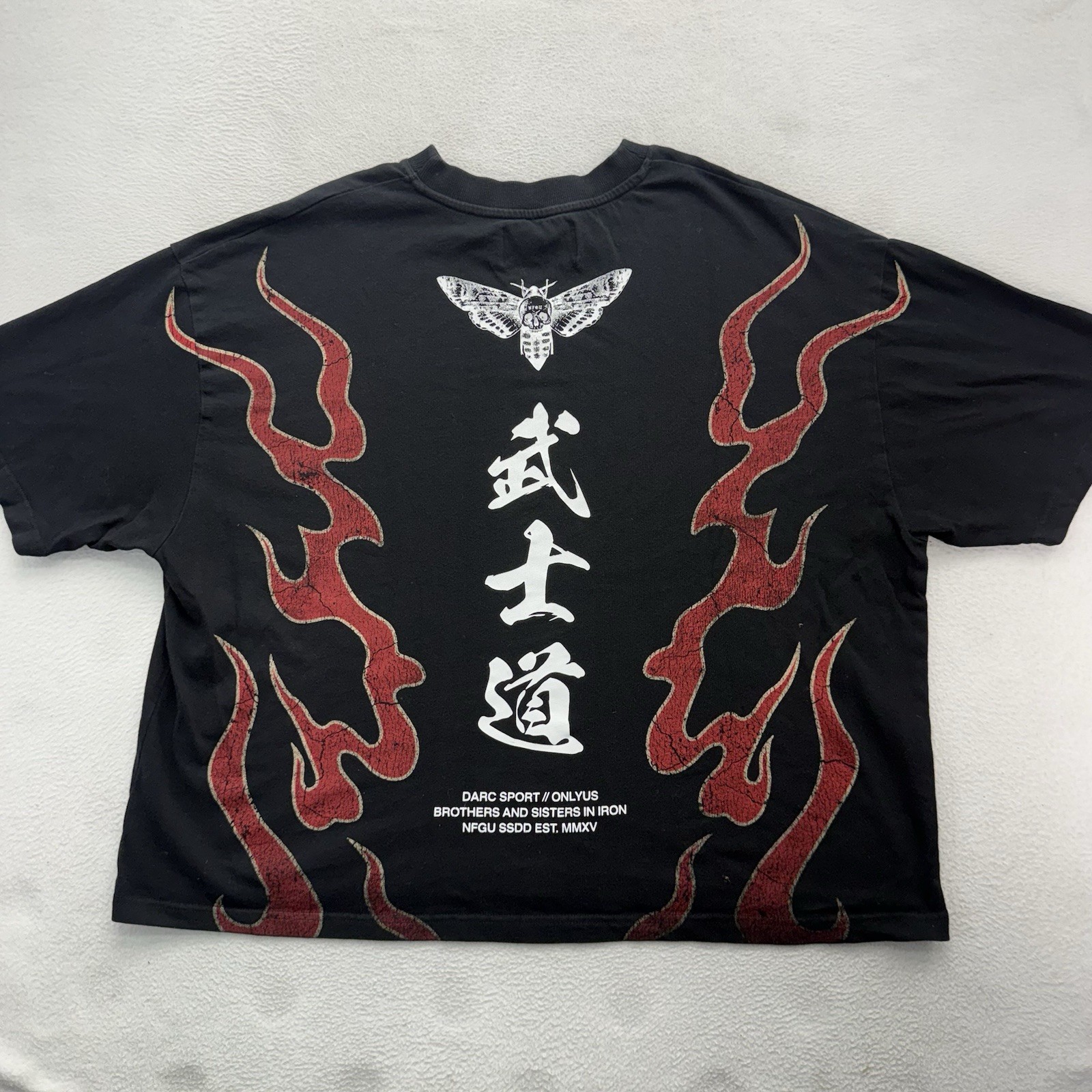 Darc Sport Wolves Club Bushido Chapter 2 T-Shirt Flames Cropped 2XL #226 Of 1000