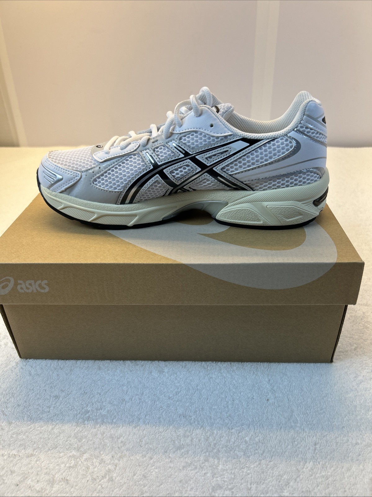 Asics Gel-1130 Running In White Cloud Gray Silver Unisex M SZ8 W SZ9.5 NEW/Box