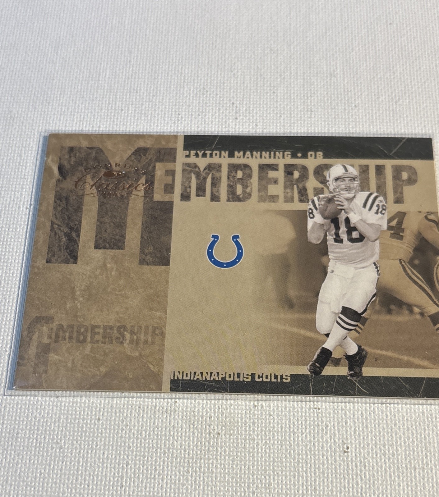 2005 Donruss Classics - Membership Peyton Manning #MS-24 /1000 2005 Donruss Classics - Membership Peyton Manning #MS-24 /1000
