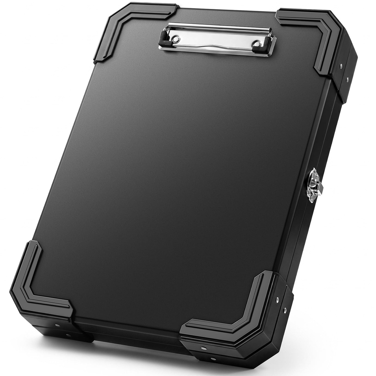 Sooez Heavy Duty Metal Clipboard with Storage & Reinforced Corners, Black Sooez Heavy Duty Metal Clipboard with Storage & Reinforced Corners, Black