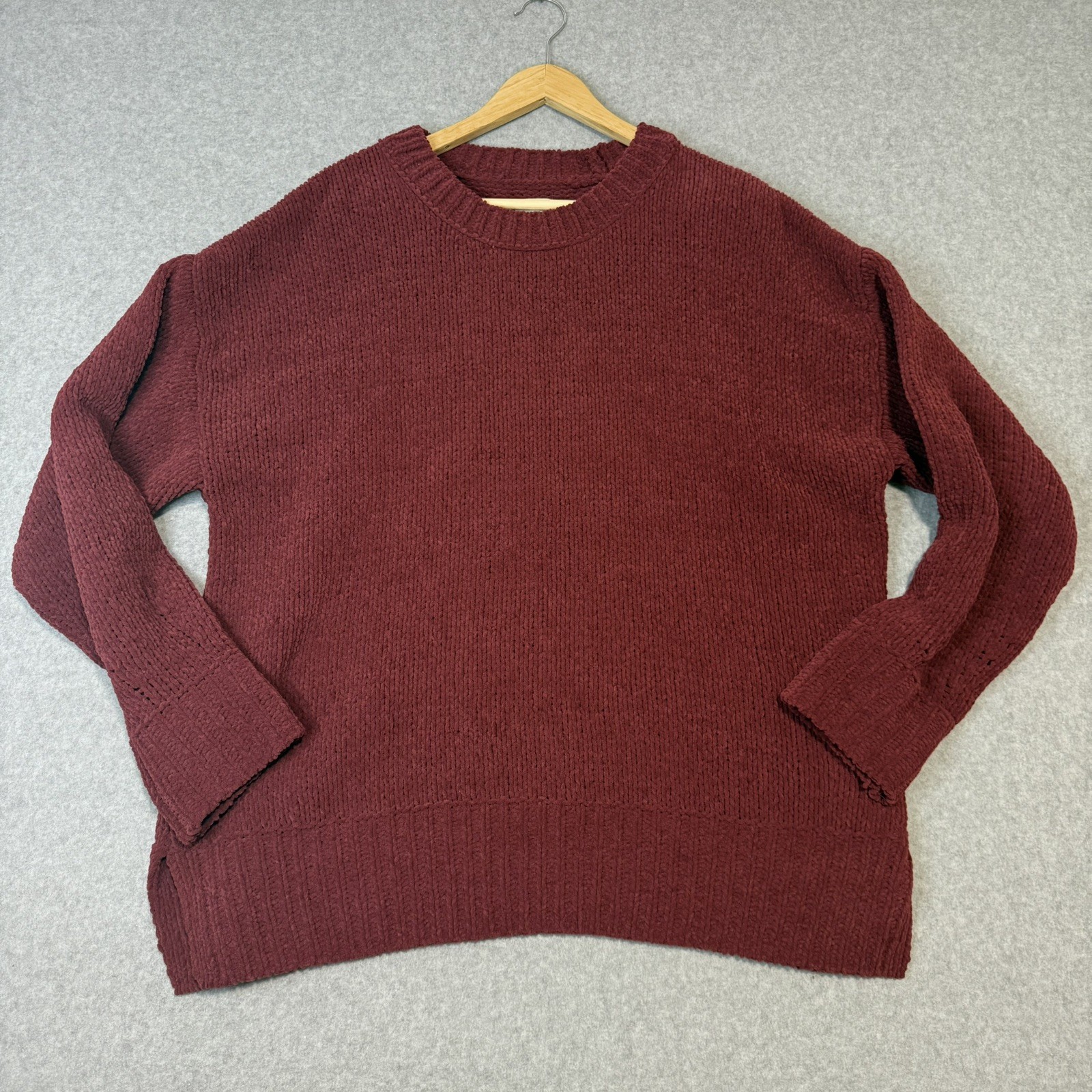 Aerie Women’s Chunky Knit Sweater Size M Cozy Oversized Ribbed Trims