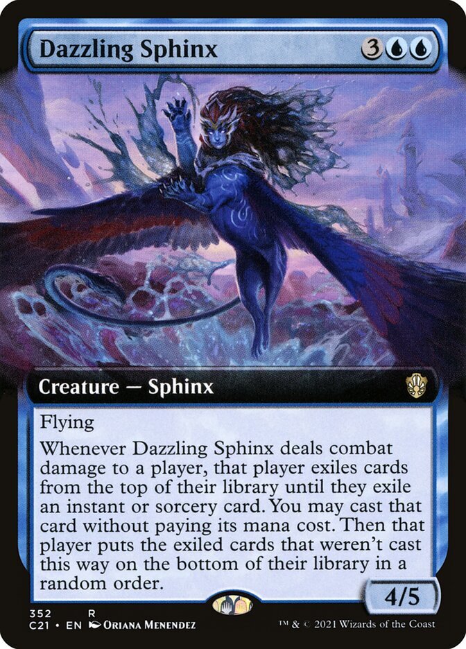 Magic the Gathering (mtg): C21: Dazzling Sphinx - Rare - Full Art Magic the Gathering (mtg): C21: Dazzling Sphinx - Rare - Full Art