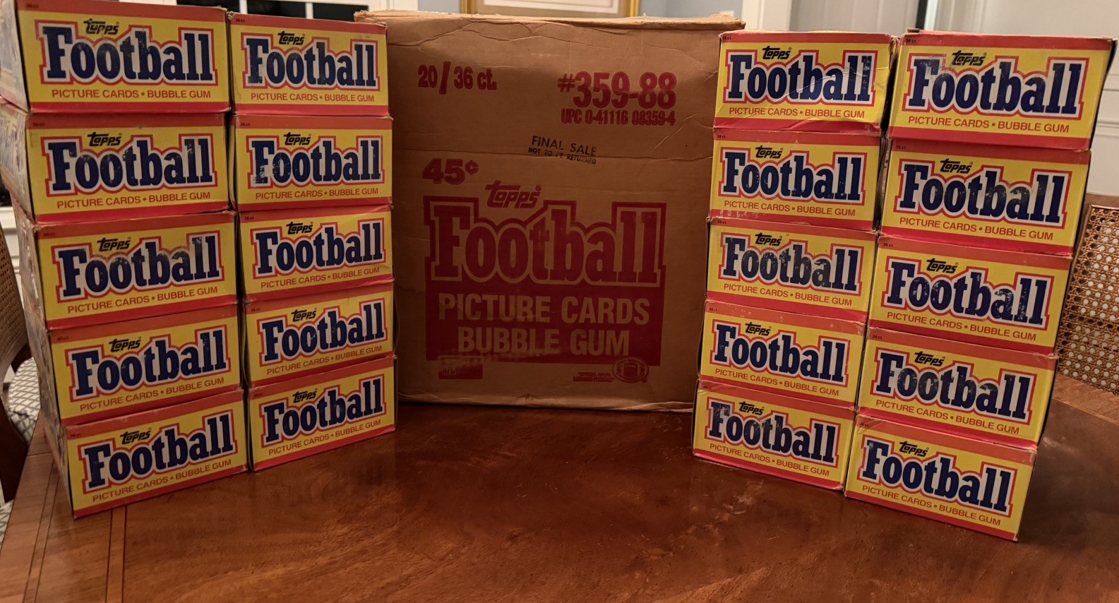 1988 TOPPS NFL Football WAX BOX Sealed Case 36 Unopened Packs BO JACKSON RC 1988 TOPPS NFL Football WAX BOX Sealed Case 36 Unopened Packs BO JACKSON RC