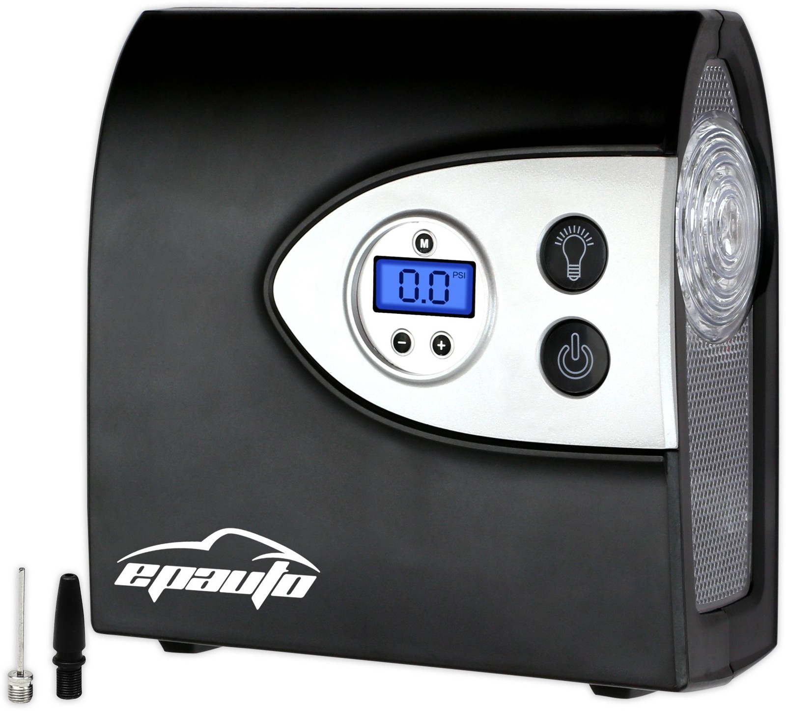 EPAuto 12V DC Portable Digital Tire Inflator & Air Compressor, 120 Watts, Black EPAuto 12V DC Portable Digital Tire Inflator & Air Compressor, 120 Watts, Black