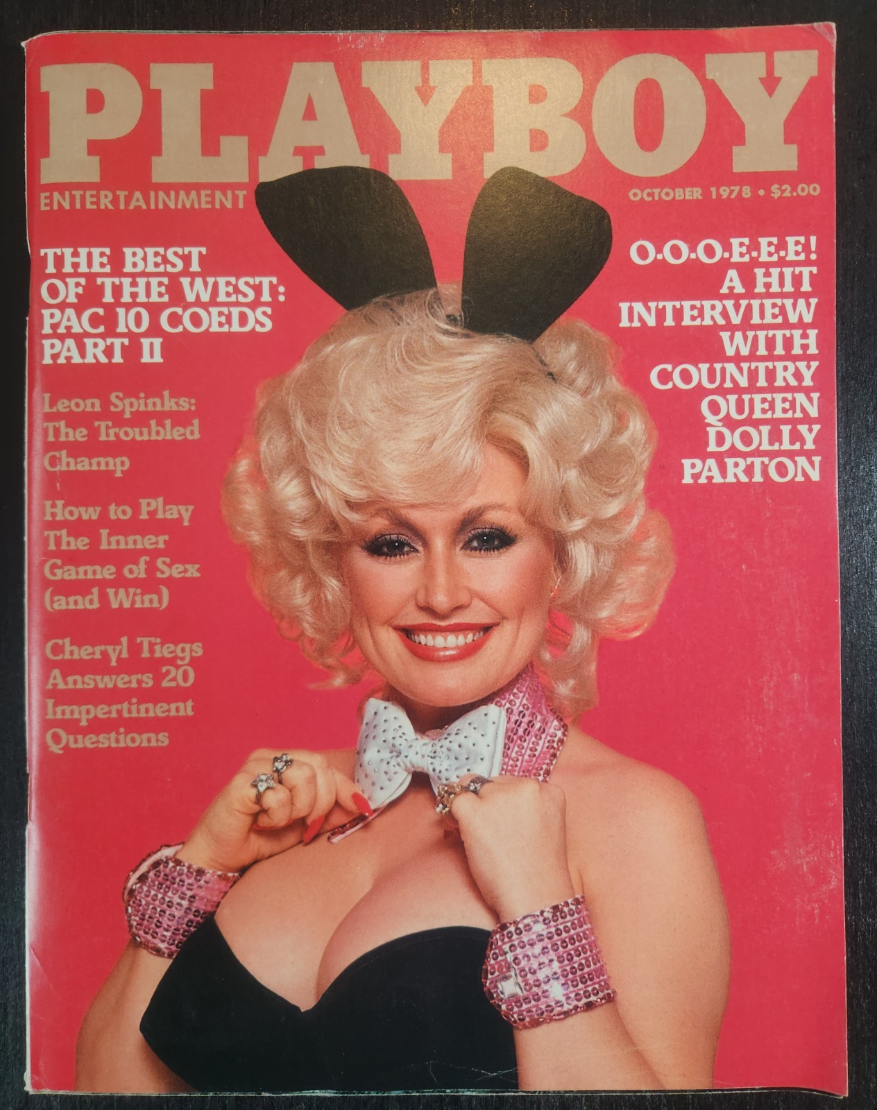 PLAYBOY MAGAZINE VINTAGE OCTOBER 1978 DOLLY PARTON INTERVIEW WITH CENTER VF