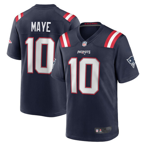 NWT Men's #10 Drake Maye Navy Player Game Stitched Jersey  hot sale=++