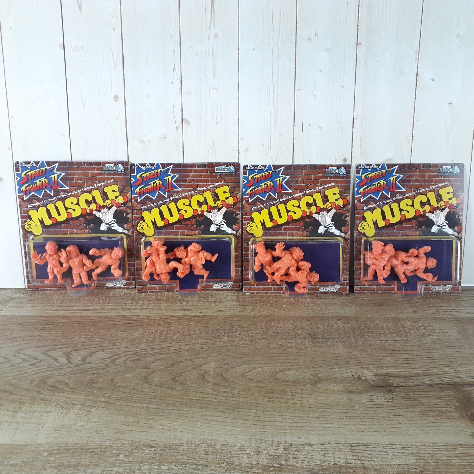 Super 7 Street Fighter II VM.U.S.C.L.E. Men Mini Figure Set Muscle Nerd Block Super 7 Street Fighter II VM.U.S.C.L.E. Men Mini Figure Set Muscle Nerd Block