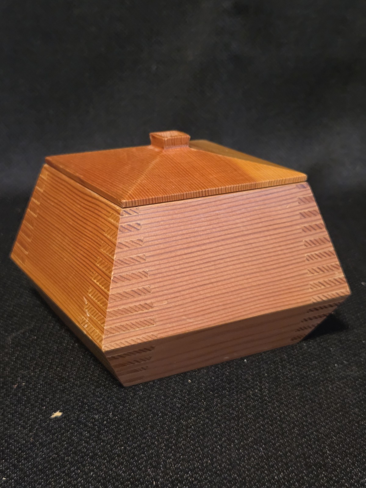 Vintage Japanese Cedar Wood Shogi Piece Box 5 Vintage Japanese Cedar Wood Shogi Piece Box 5