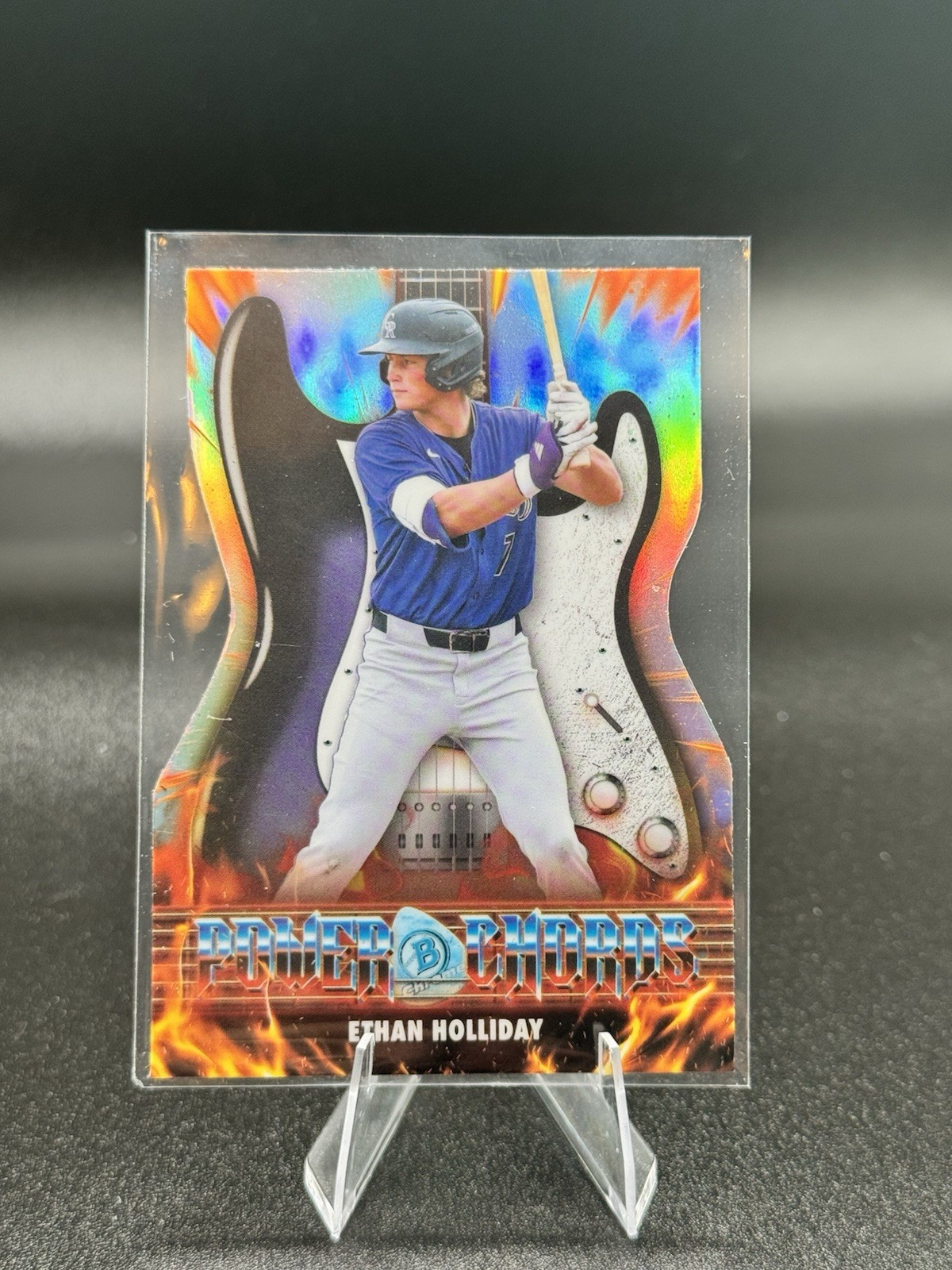 ETHAN HOLLIDAY 2026 Bowman Chrome Power Chords Refractor #PC-20 Rockies RC ETHAN HOLLIDAY 2026 Bowman Chrome Power Chords Refractor #PC-20 Rockies RC