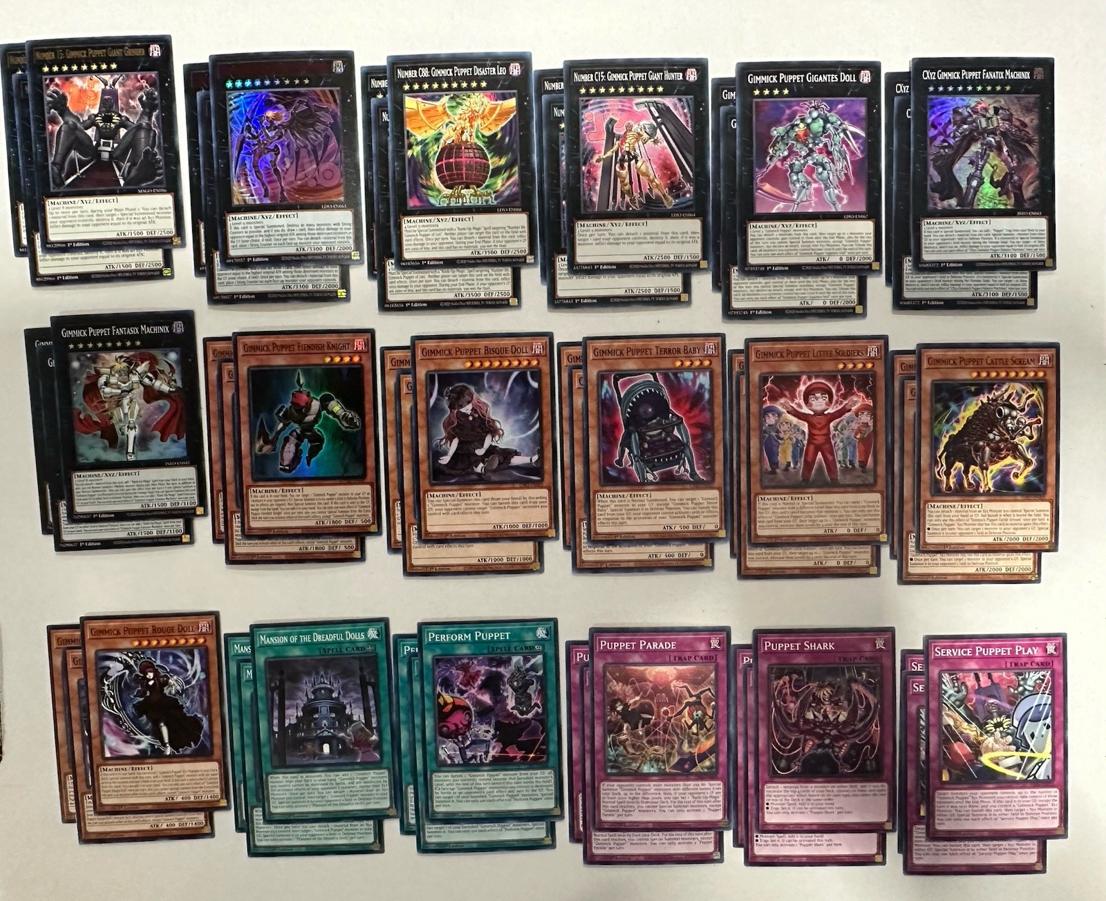 Yugioh Gimmick Puppet 54x Deck Core card CXyz Little Soldiers Rouge Doll NM
