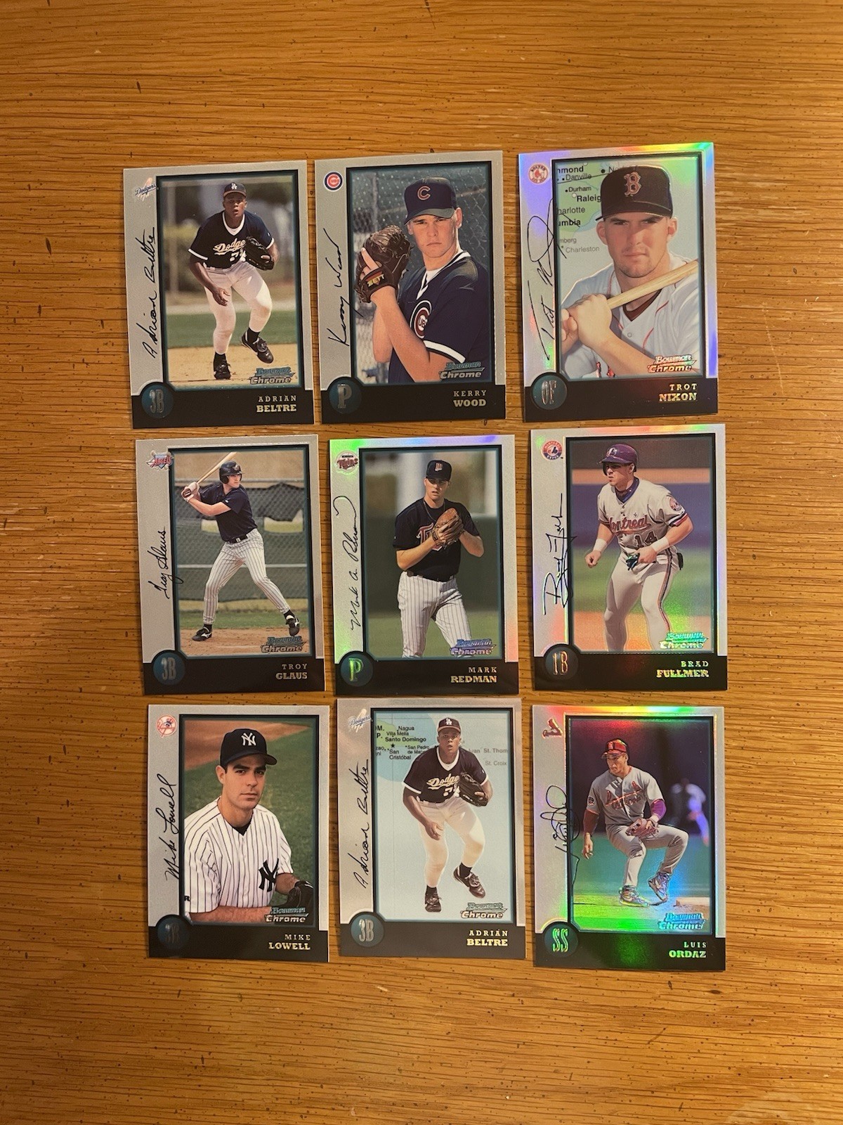 1998 Bowman Chrome Lot of (93) w/ Refractors & Rookies & HOF Players MINT