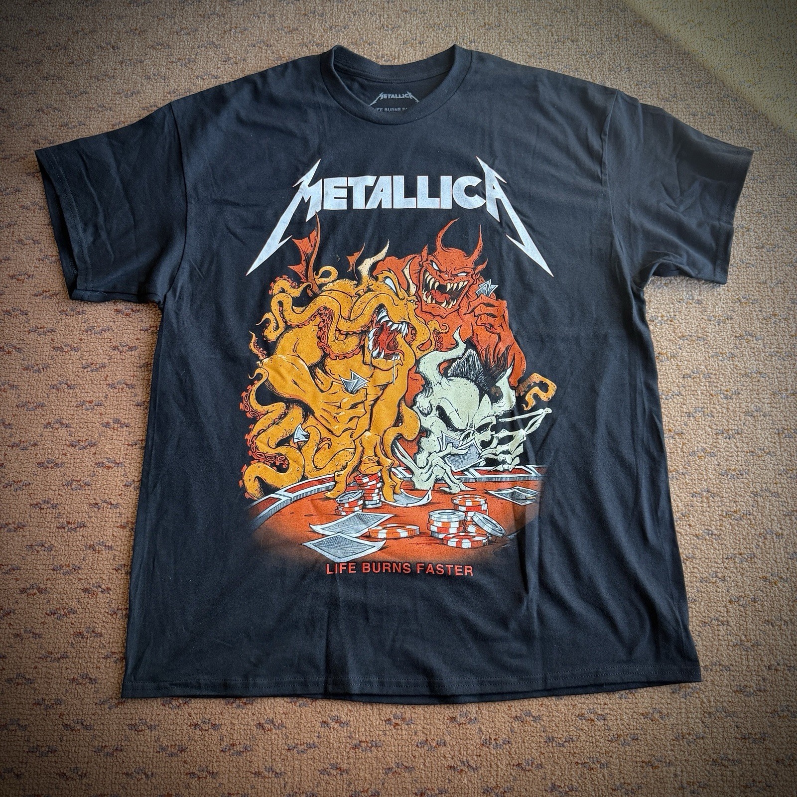 METALLICA THE SPHERE T Shirt Night 1 XL IN HAND Official 10/08 SQUINDO