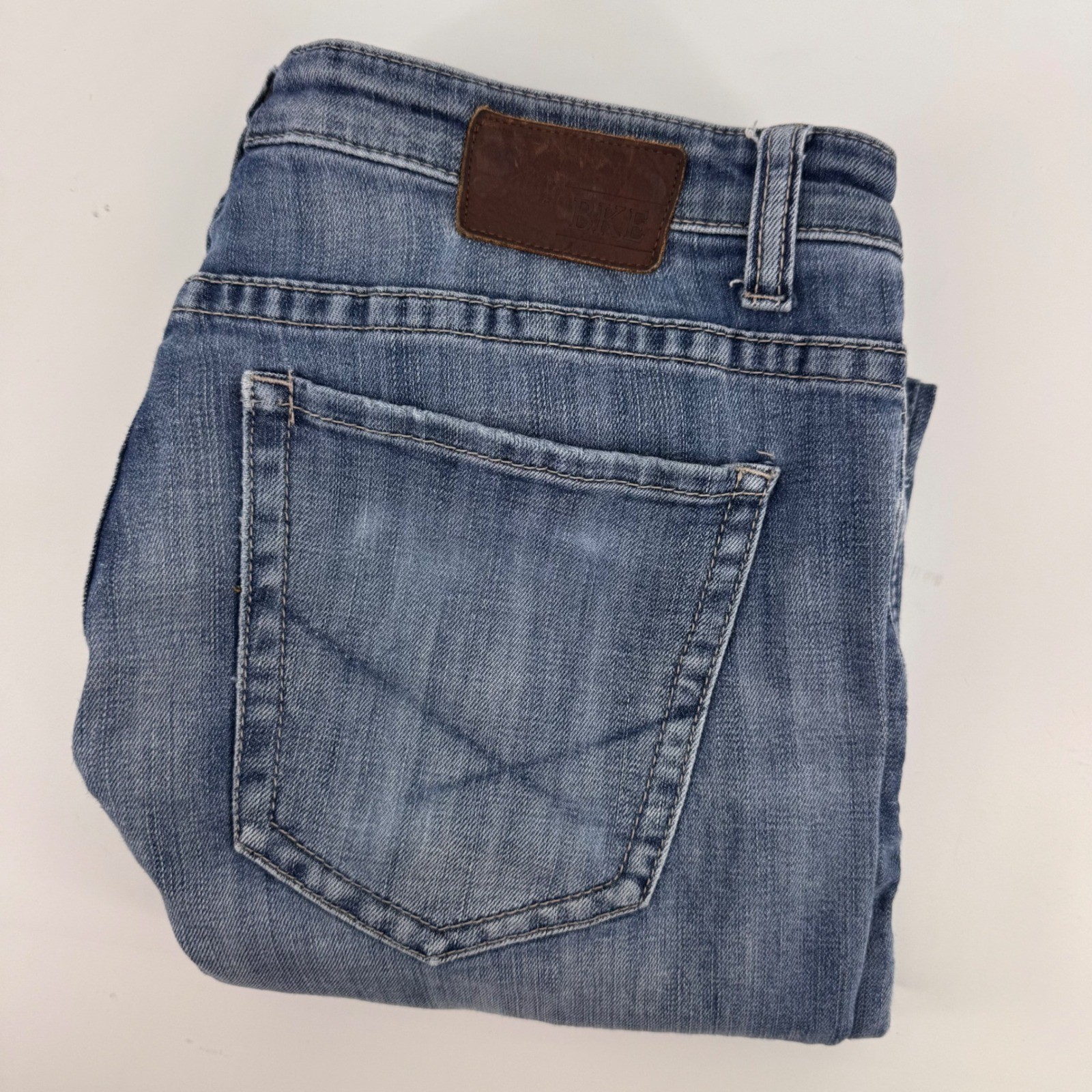 BKE Nolan Jeans Mens 34 x 32 Blue Straight Leg Stretch Medium Wash Denim