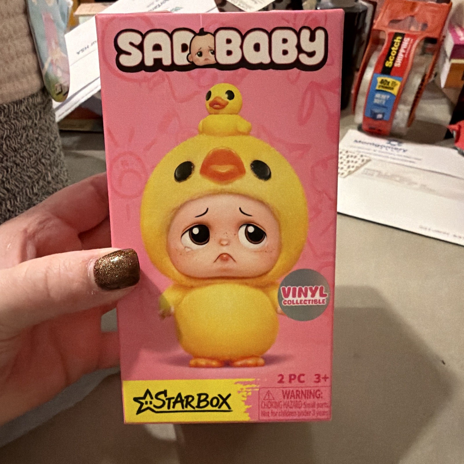 StarBox Sad Baby Vinyl Blind Pack 2-Pack Yellow Figure Age 3+ SBB#001 StarBox Sad Baby Vinyl Blind Pack 2-Pack Yellow Figure Age 3+ SBB#001