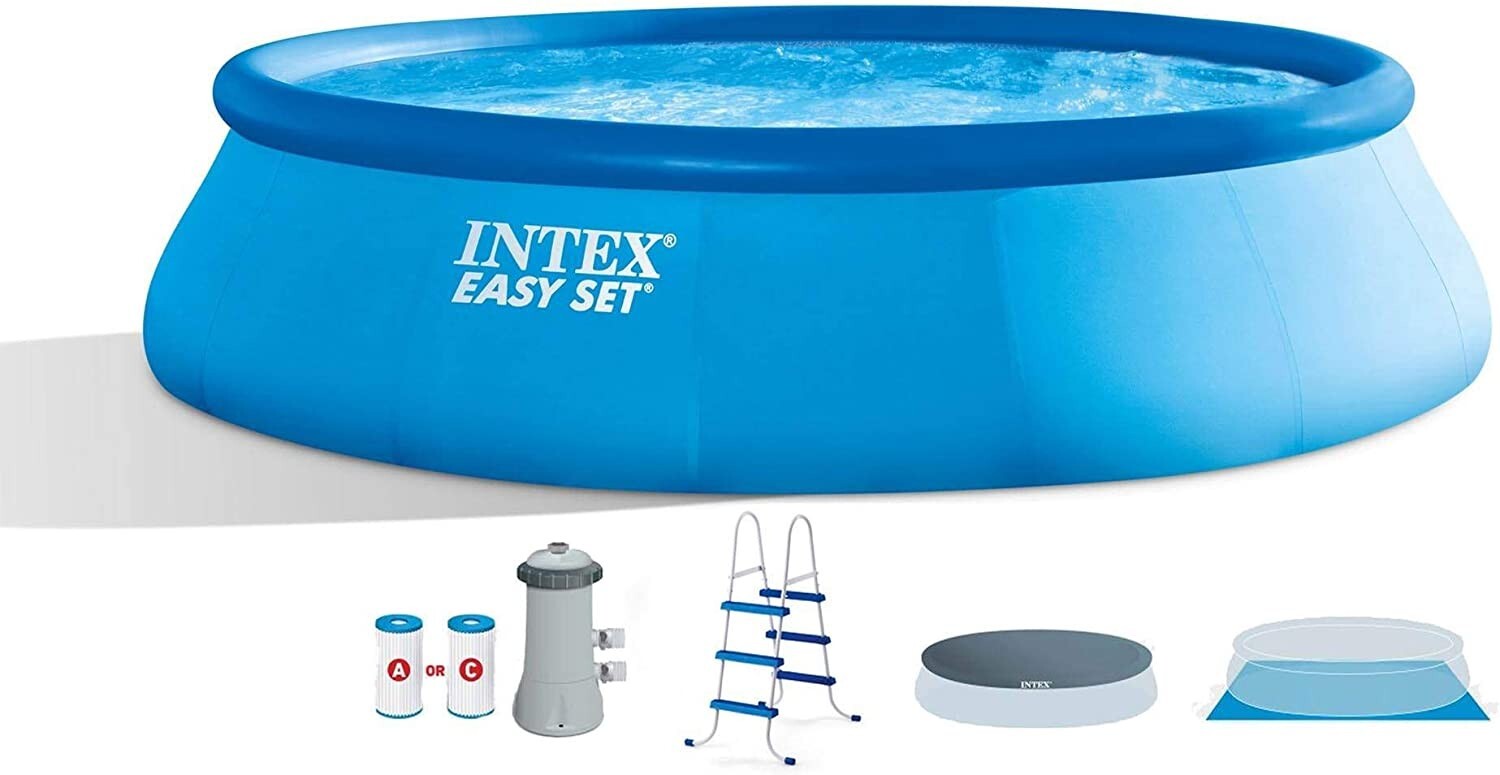 Intex 26165EH 15ft x 42in Easy Set Inflatable Above Ground Swimming Pool w/ Pump Intex 26165EH 15ft x 42in Easy Set Inflatable Above Ground Swimming Pool w/ Pump