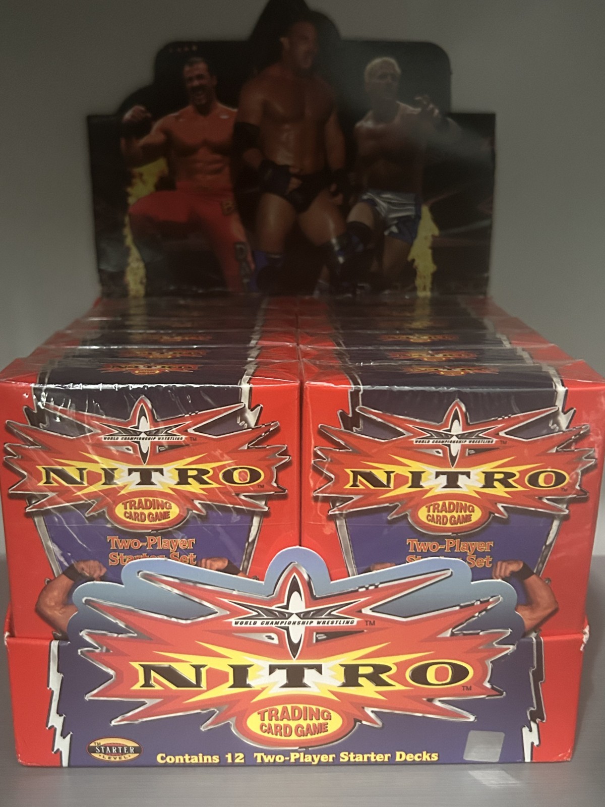 2000 Wizards of the West Coast WCW Nitro TCG Sealed 2 Player Starter Box 2000 Wizards of the West Coast WCW Nitro TCG Sealed 2 Player Starter Box