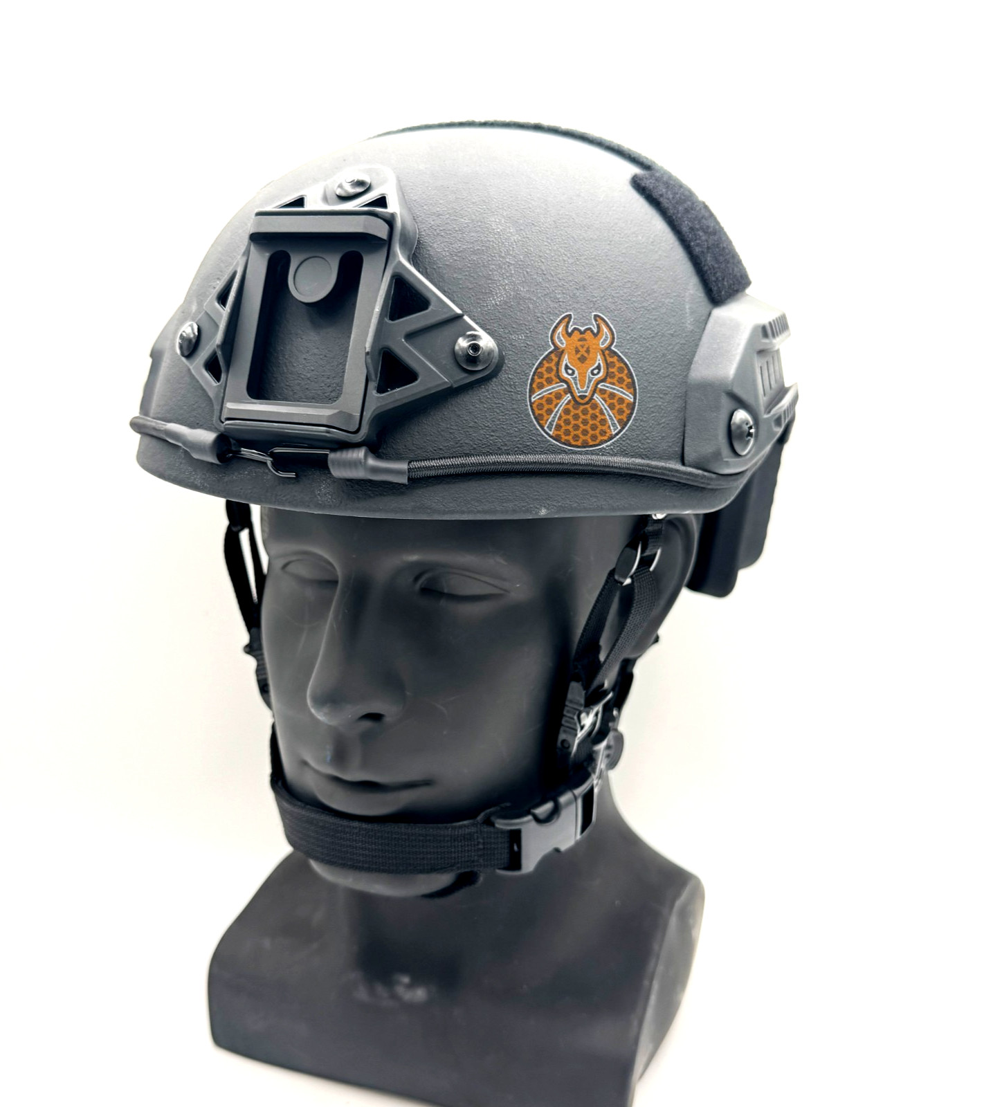 IRON ARMADILLO® Super High Cut Level 3A Ballistic Bulletproof Tactical Helmet BK