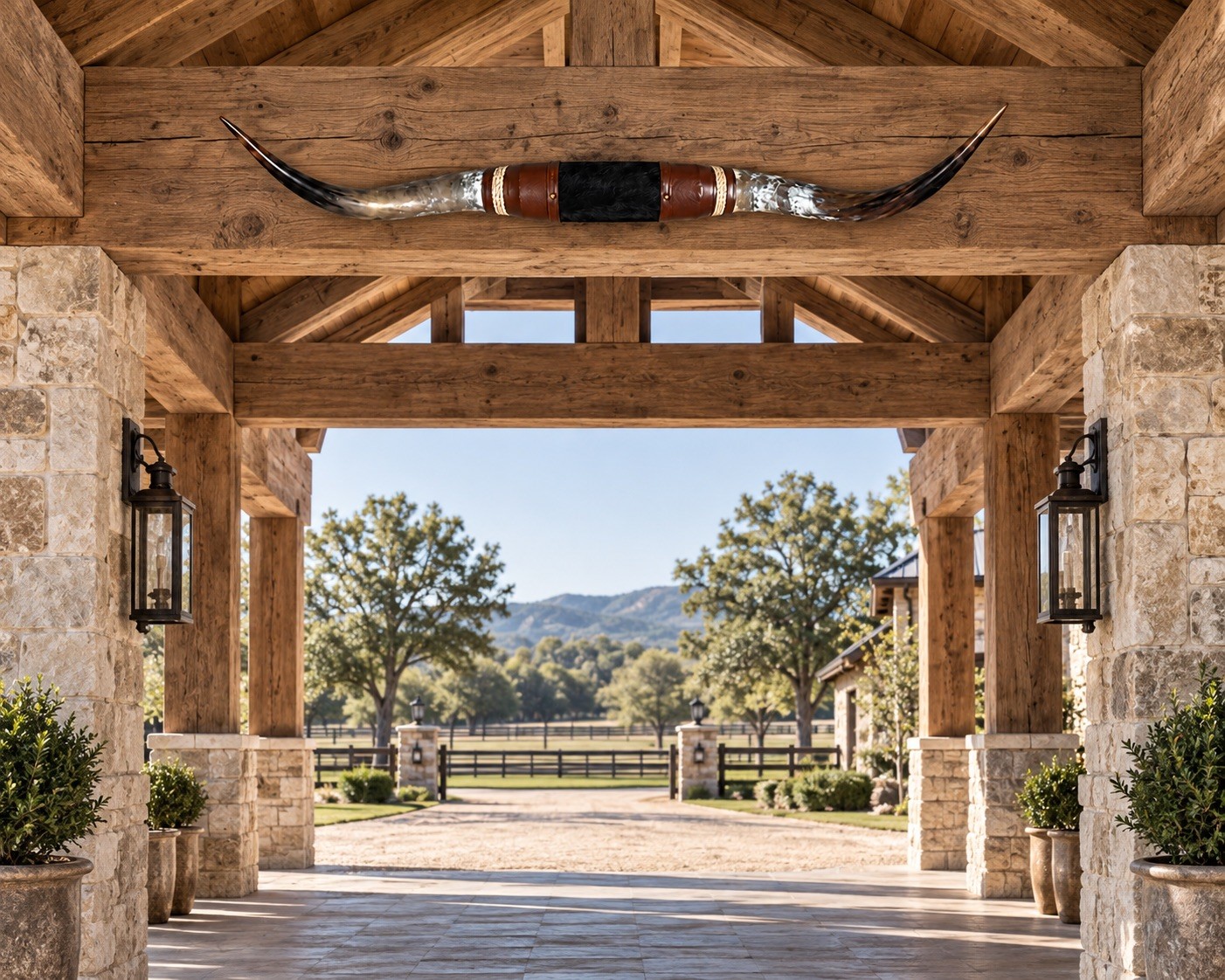 Genuine Mounted Longhorn 62” Wide Rustic Western Ranch Wall Decor